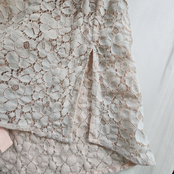 Soft Surroundings Aurelie Dip Dye Eyelet Ombre Lace Button Down Tunic Size Large - Picture 16 of 16